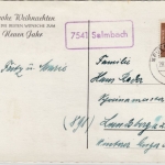 BRD - 7541 Salmbach, Ra1 a. Karte Neuenbürg (aptiert !) - Landsberg 1962