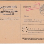 All.Bes. - Durmersheim 26.5.48, Gebühr bezahlt/taxe percue Ra2 a. Karte n Lorsch
