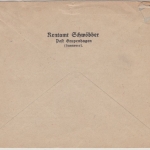 DR - Schwöbber Hameln Land, Landpost-Ra2 a. Brief n. Friedrichswerth 1932