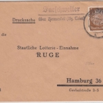 DR - Farschweiler ü. Hermeskeil (Bz. Trier), Landpost-L2 a. Drucksache 1939 n.