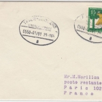 BRD - Überlandpost Trier - Koblenz 0550-01/01, Drucksache n. FRANKREICH 1966