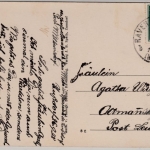 Württemberg - Zussdorf, Straßenansicht - farb. AK, gelaufen 1928