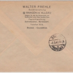 All.Bes. - Wangen 30.4.47, Gebühr bezahlt, Ra2 a. Einschreibebrief n. Berlin