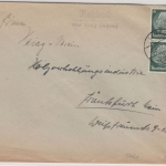 DR - Roßbach ü. Linz (Rhein), Landpost-L2 a. Brief n. Frankfurt 1937