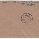 All.Bes. - Linz (Rhein) 15.4.46, Gebühr bezahlt, Ra1 a. Einschreibebrief n.