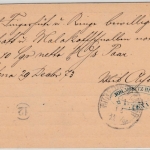 DR/Bayern - Altena Bahnhof 1873, Ra3 a. 1/2 Gr. Brustschild GA-karte n. Würzburg