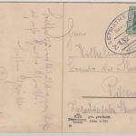 DR - Letmathe - Unna, Z 1329, Bahnpost-Stpl. a. Karte n. Pilsen 1913