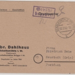 All.Bes. - Schmalkalden 30.7.46, Gebühr bezahlt, Ra2 a. Drucksachenkarte n.