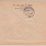 Bizone - Wahlbach ü. Burbach, Landpost-Ra2 a. Einschreibebrief n. Frankfurt 1949