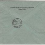 DR - Hagen (Westf.) 1, 1938, 62 Pfg. AFS "Deutsche Bank", R-Postauftrag n.