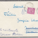 BRD - 40 Pfg. Heuss II, Trauerbrief n. ÖSTERREICH, Weiterleitung ITALIEN 1960