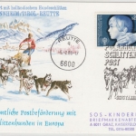 Österreich - Polarhunde-Schlittenpost Tannheim - Reutte 1980, Schmuckkarte