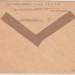 Österreich - 50+6+4 Gr. Landschaften, Zensurbrief Leibnitz - Furtwangen 1946