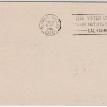 Österreich - 1 S. Privat-GA-Karte TWA Olympia-Sonderflug n. USA, Wien 1960