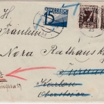 Österreich - 15 Gr. Portomarke, Brief Bahnpost Unzmarkt - Mauterndorf 316, 1925