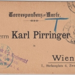 Österreich - Lemberg 1895, Vordruck-Correspondenzkarte, unfrankiert n. Wien