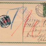 Österreich - 5 H. GA-Karte Laibach - Langnau/SCHWEIZ 1915, Zensur-Ra3 Triest