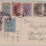 Österreich - Haibach 1921, sw-Ortsansicht, gelaufen, Oberösterreich