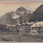 Italien - Toblach, Hotel Schluderbach (Ampezzotal), sw-AK gelaufen ca. 1910