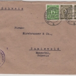 All.Bes./Kontrollrat - (24) Friedrichstadt (Eider), Zensurbrief i.d. SCHWEIZ