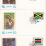 UNO New York - Flaggen 1983, 422/37, einzeln + 4er-Blöcke, 20 Schmuck-FDC