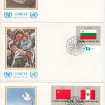 UNO New York - Flaggen 1983, 422/37, einzeln + 4er-Blöcke, 20 Schmuck-FDC