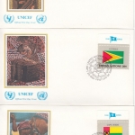 UNO New York - Flaggen 1982, 397/412, einzeln + 4er-Blöcke, 20 Schmuck-FDC