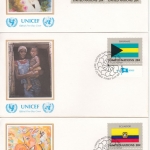 UNO New York - Flaggen 1984, 448/63, einzeln + 4er-Blöcke, 20 Schmuck-FDC