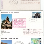 Island - Zuleitungspost LH-Erst-/Sonderflüge 1991, 16 versch. Karten - selten !
