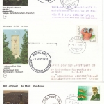 Island - Zuleitungspost LH-Erst-/Sonderflüge 1991, 16 versch. Karten - selten !