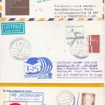 Europa - Schiffspost/Zuleitungspost z. Erst-/Sonderflügen ex1956/1989, 41 Belege
