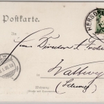 Bayern - Hersbruck 1757, sw-AK, gelaufen 1905