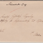 Preussen - Schönelinde (1847), handschr. Aufgabe, Brief n. Potsdam, mit Inhalt