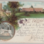 Brandenburg - Potsdam, Mehrbild-Farb-AK (Neues Palais, Mausoleum etc.) 1898