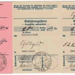 DR - Glindow ü. Werder (Havel), Poststelle I, 3 Einlieferungsscheine