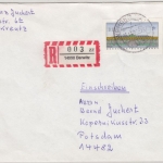 BRD - 450 Pfg. ATM Sanssouci, Einschreibebrief Derwitz/Werder (Havel) 1993 n.