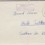 DDR - Witzke ü. Rathenow, Landpost-Ra2 a. Brief n. halle 1963