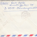 DDR - Borkheide 1987, Schmuckkuvert/Lupo-Eilbrief Sonderflug Borkheide - Brück