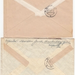All.Bes./Kontrollrat - Brandenburg/Havel, 2 versch. R-Zettel/2 R-Briefe 1946/47