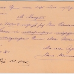 DR - Chemnitz 1885, Klaucke-Stpl. a. GA-Karte+Zusatz i.d. SCHWEIZ (Langnau)