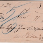 DR - Wanzleben 1874, K1 a. Auslagenbrief n. Fermersleben, ohne Inhalt