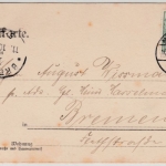 Sachsen-Anhalt - Magdeburg Hauptpostamt, sw-AK, gtelaufen 1903