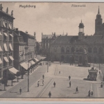 Sachsen-Anhalt - Magdeburg Altemarkt, sw-AK, gelaufen 1918/Feldpost