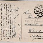 DR-Infla - 2 M. Posthorn u.a., Karte n. USA, Magdeburg - Cleveland 1922