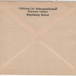 DR - Magdeburg-Südost 1933, 12 Pfg. AFS "Fahlberg-List", Brief ohne Inhalt