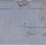 NDP - Frankfurt a.M. 1871, Franco-Stpl. a. Brief n. FRANKREICH, mit Inhalt