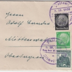 Sudetenland - Bischofteinitz 9.10.38 Befreiungsstempel a. Brief/Nachporto n.