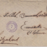Indien - Zensurbrief n. Emenda/SCHWEIZ, Zensur Bombay 1917