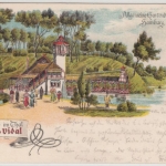 Hamburg - Allgem. Gartenbau-Ausstellung 1897 (Weinhütte i. Thal), Farb-AK + SST