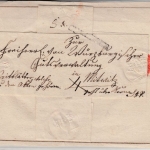 Bayern - Culmbach, L1 a. schwerer Drucksachenschleife n. Mitwitz, ca. 1825/30
